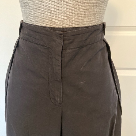 Stella McCartney authentic 100% cotton cropped pants, charcoal tone, size 6-8 - Picture 8 of 11